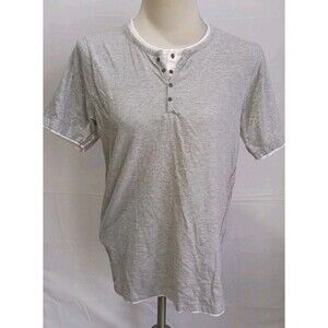 Hudson & Barrow NYC Shirt Mens Small Gray & White Medium
